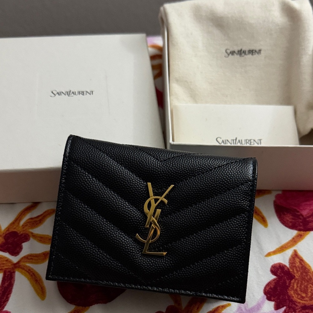 Saint Laurent Quilted Wallet